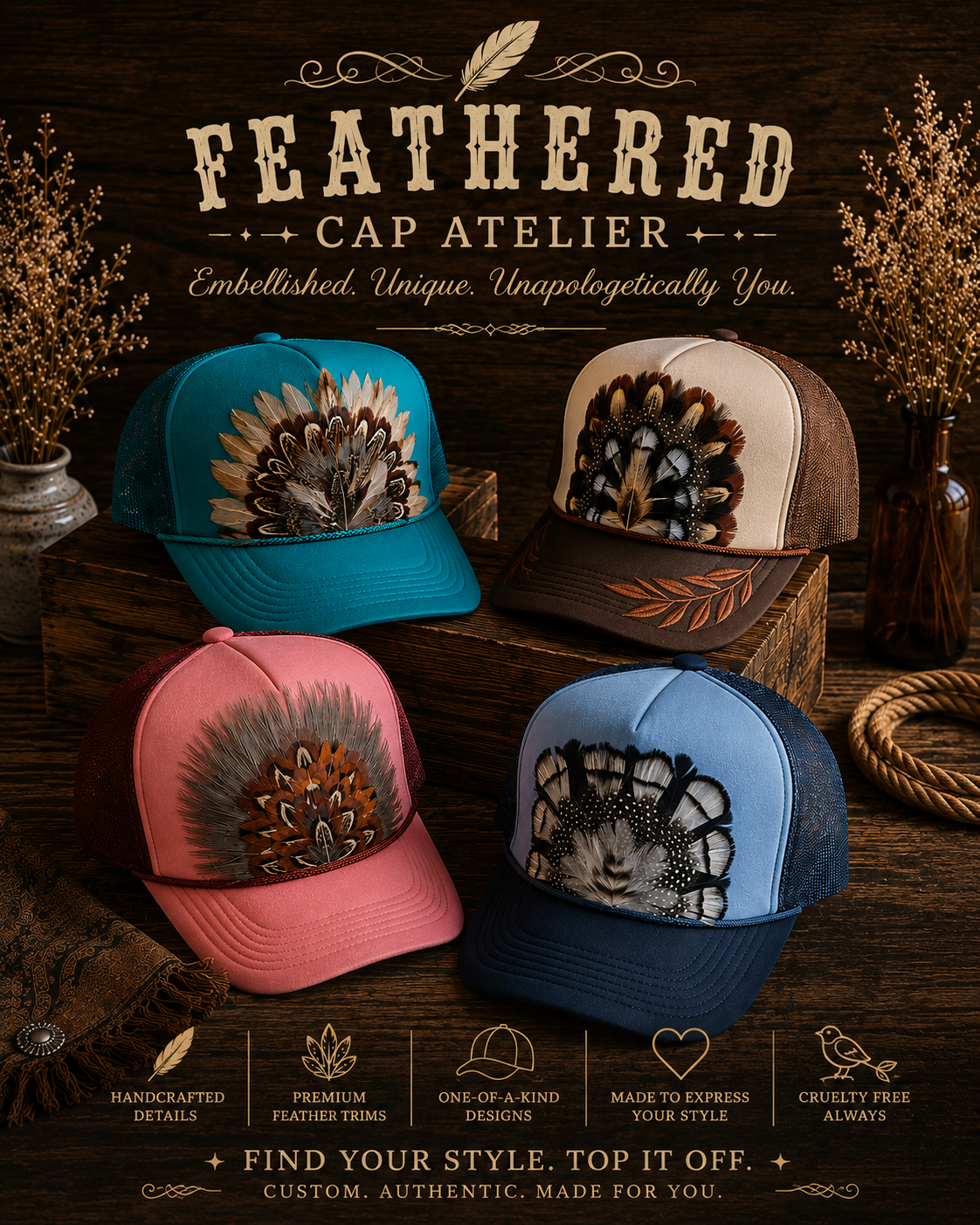 Feathered Cap Atelier