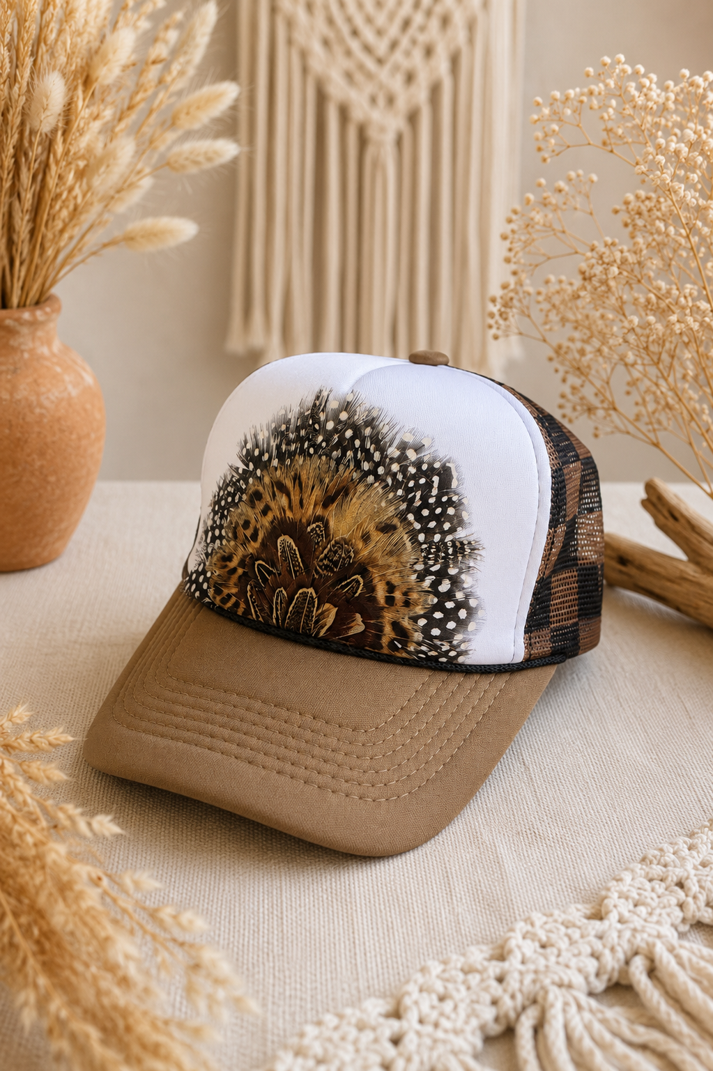 Chex Feather Trucker