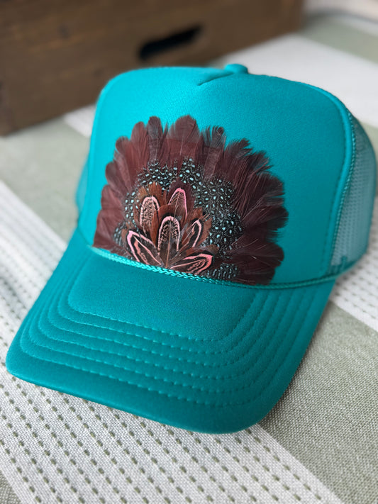 Tealio Feather Trucker