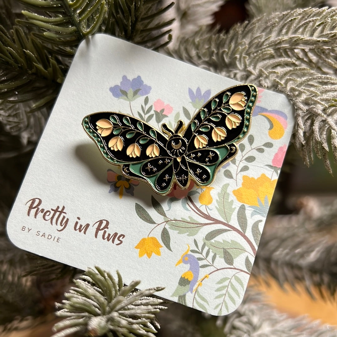 Pale pink floral moth